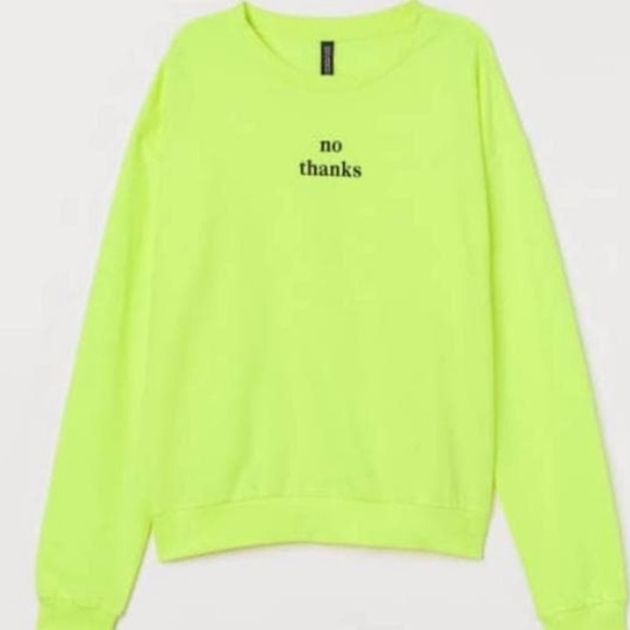 Divided Tops - Neon yellow long sleeve shirt